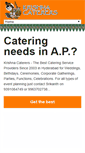Mobile Screenshot of krishnacaterers.net